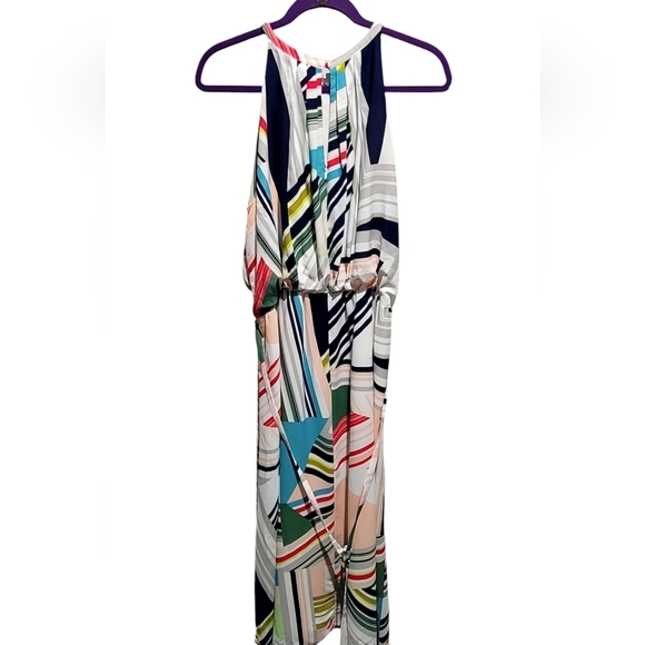 Chico's Petite Multi Geo Print Maxi dress - Picture 3 of 12